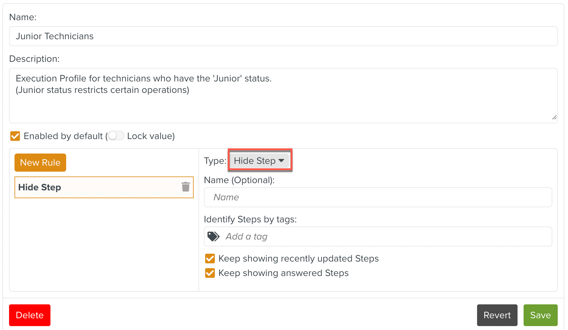 ExecutionProfiles-SelectHideStep.png