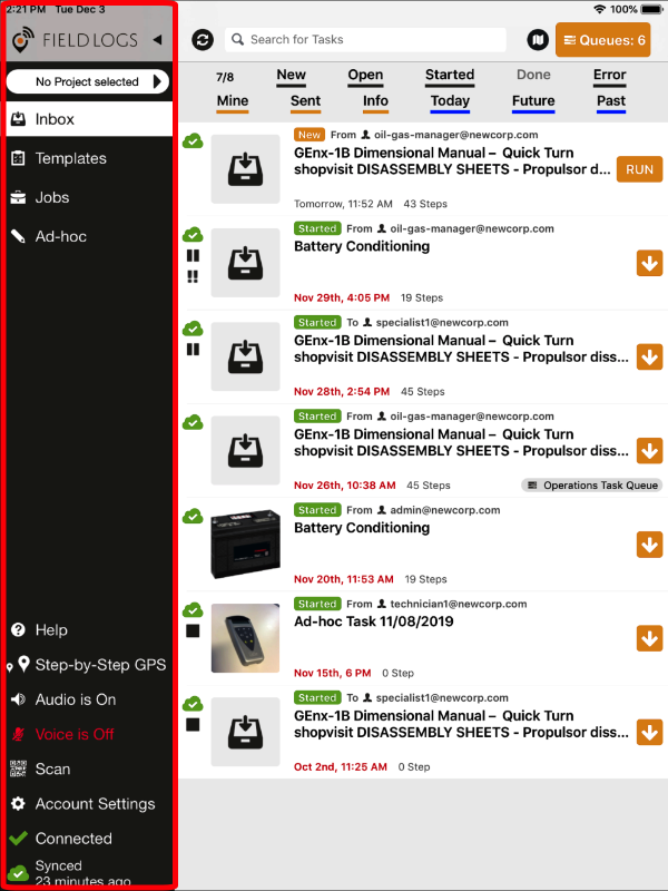 appInbox_view_main_menu_no_project_mode.png